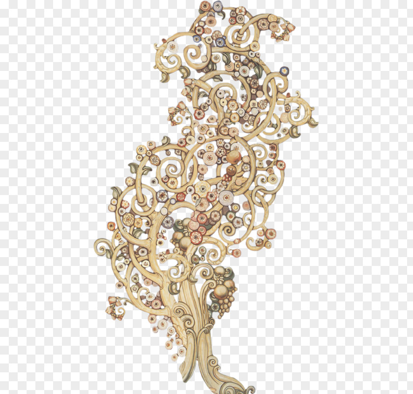 Gold 01504 Body Jewellery Brooch PNG