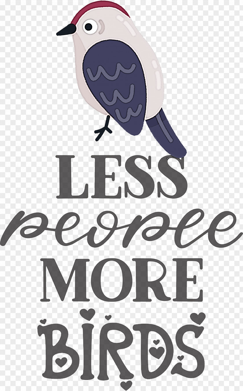 Less People More Birds PNG