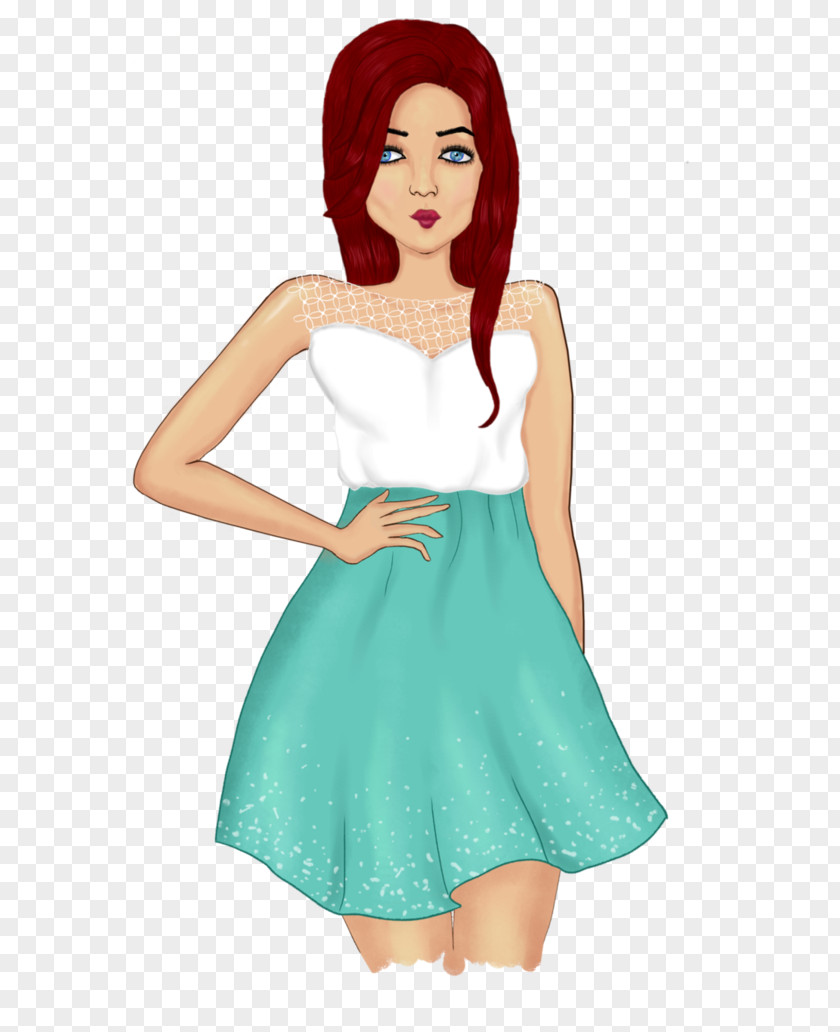 Long Time Cocktail Dress Fashion Costume PNG