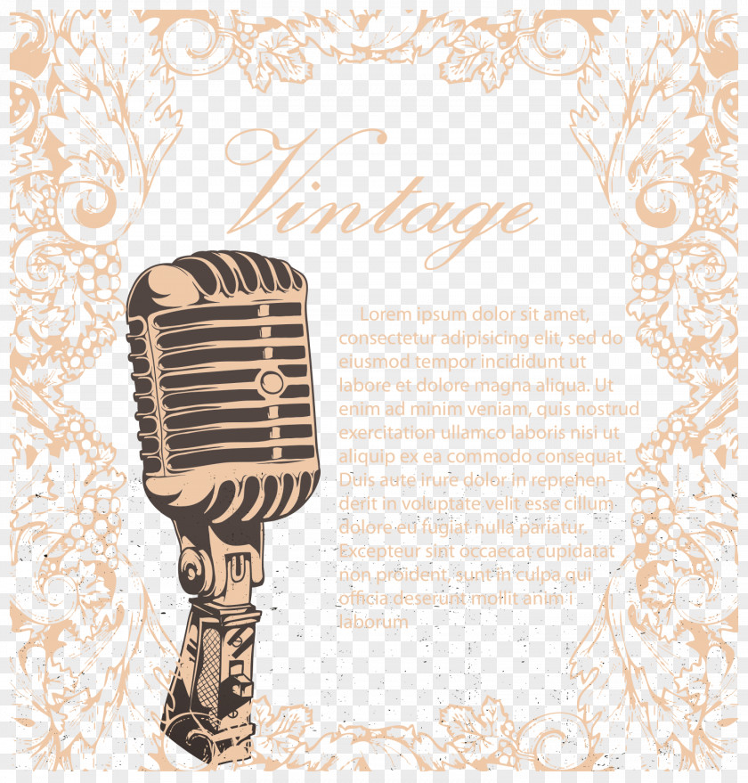 Powder Microphone Vector Clip Art PNG