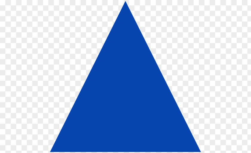 Triangle Blue Shape PNG