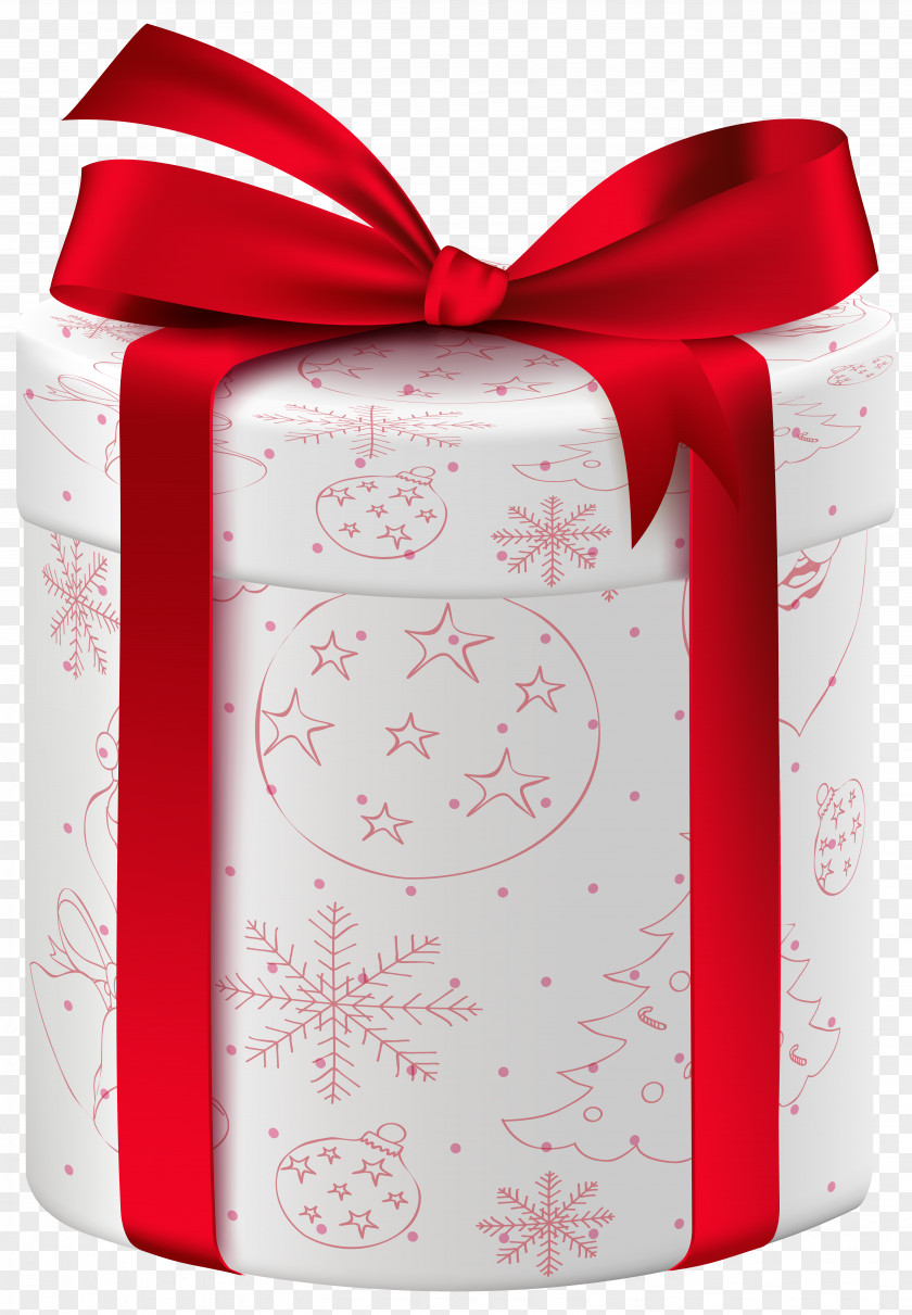 Christmas White Gift Clip Art Image Eve Box PNG