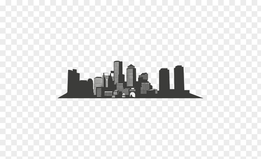 City Silhouette Boston Skyline Clip Art PNG