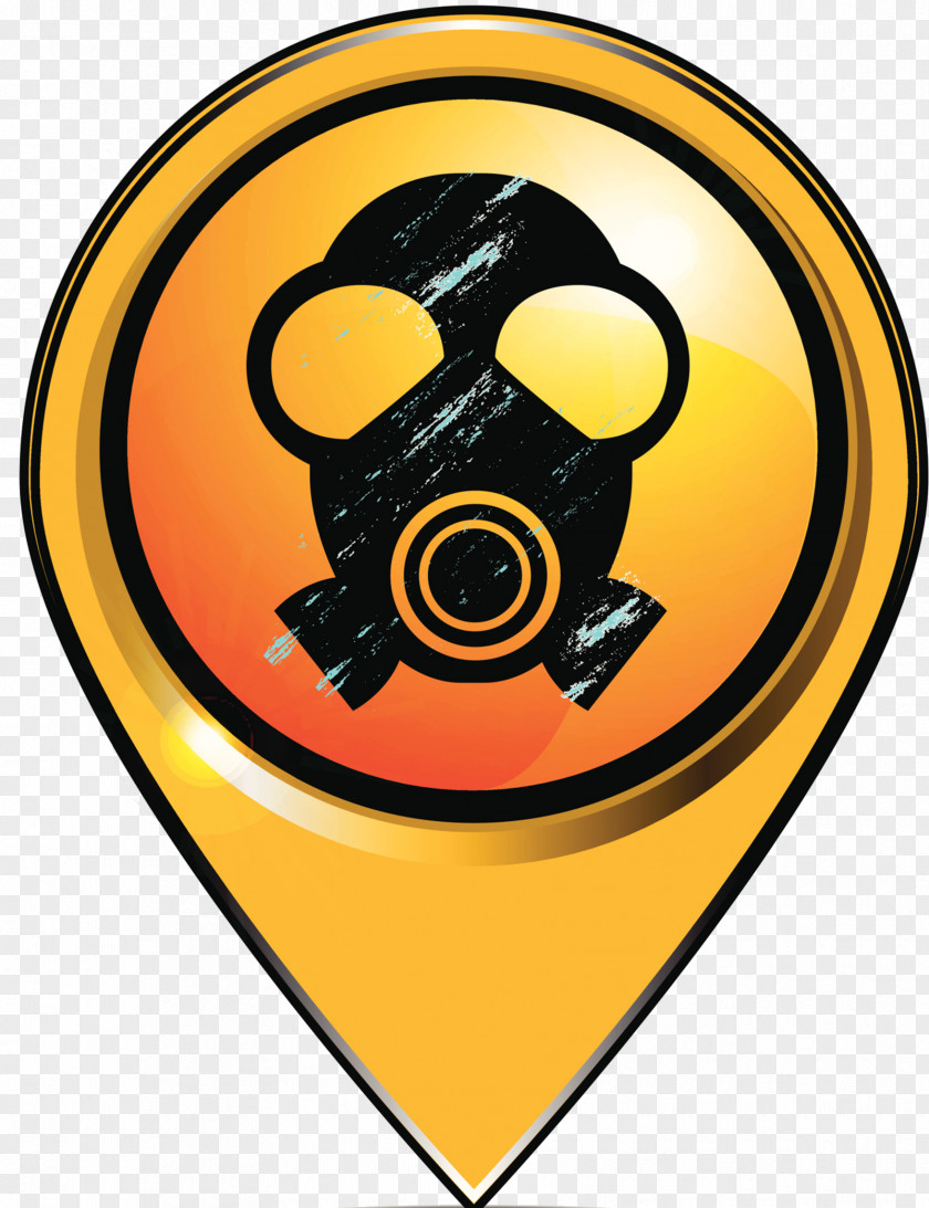 Gas Mask Icon Radioactive Decay Nuclear Power Plant Hazard Symbol Contamination PNG