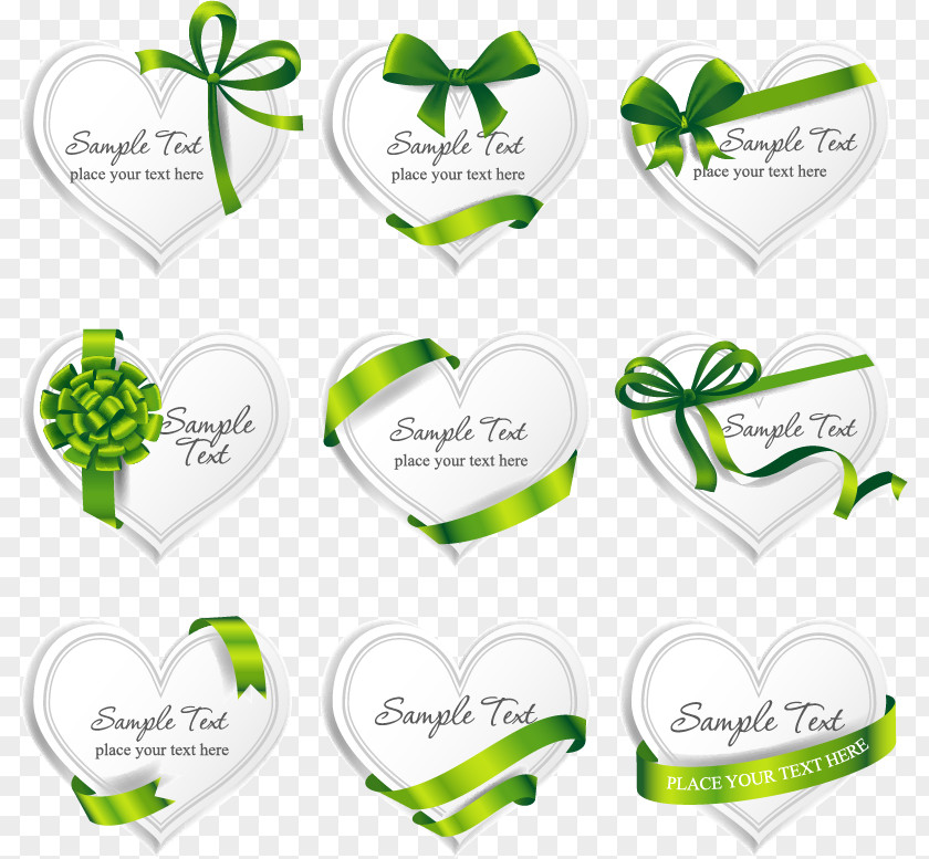 Green Ribbon Bow Vector Material Royalty-free Illustration PNG