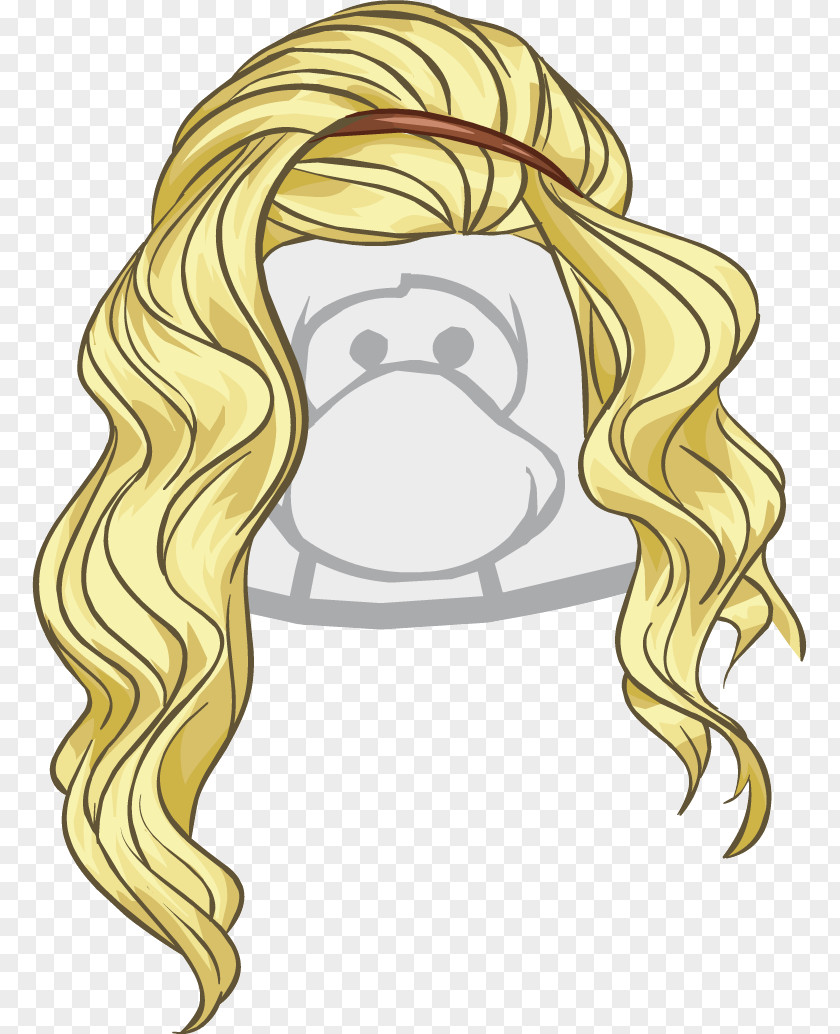 Lion Blond Club Penguin Hair Bun PNG