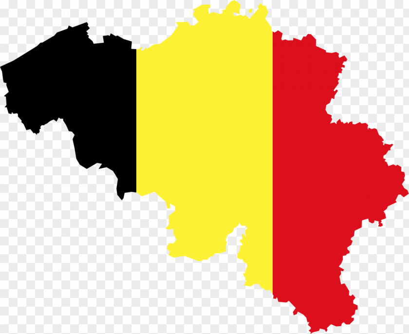 Map Flag Of Belgium Vector PNG