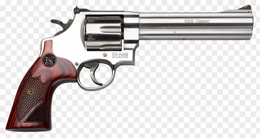 Pistol .44 Magnum Smith & Wesson Model 29 Revolver Cartuccia PNG