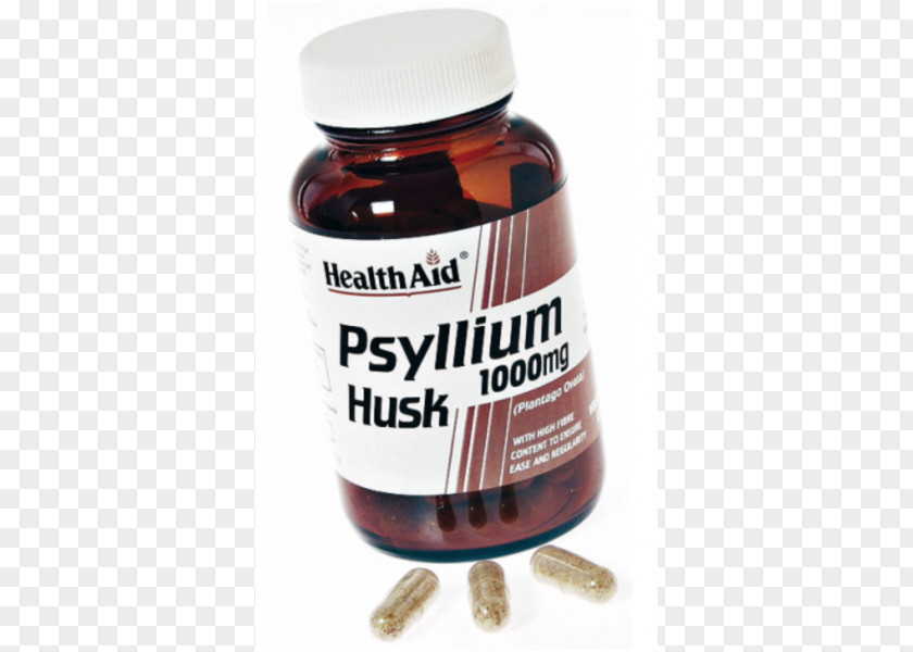 Psyllium Husk Capsule Probiotic Vegetal Plantago PNG