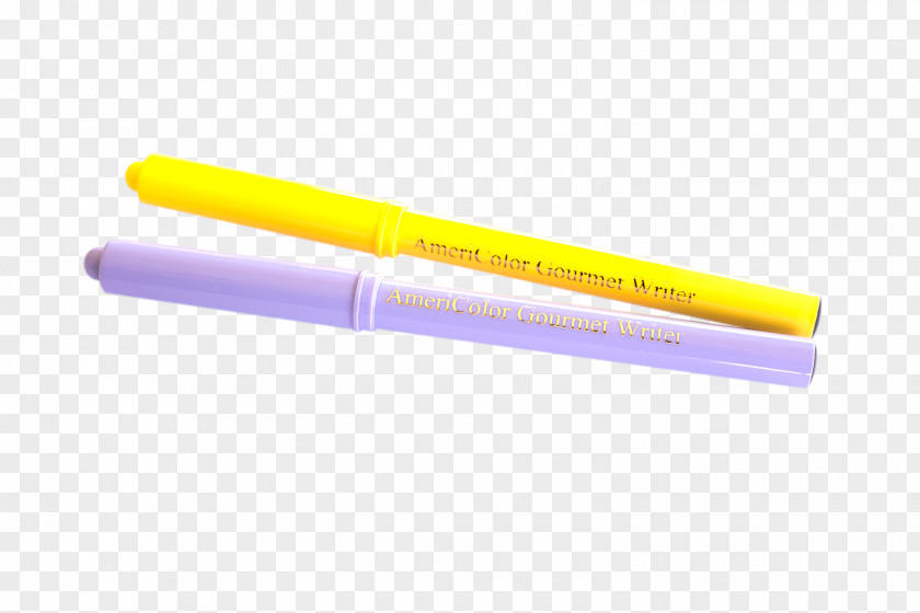 Yellow Purple Pens PNG