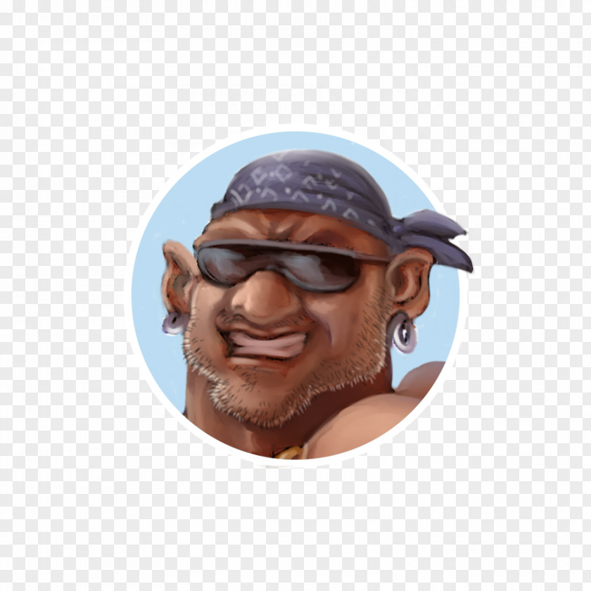 Character Avatar Goggles Sunglasses Beach Towel PNG