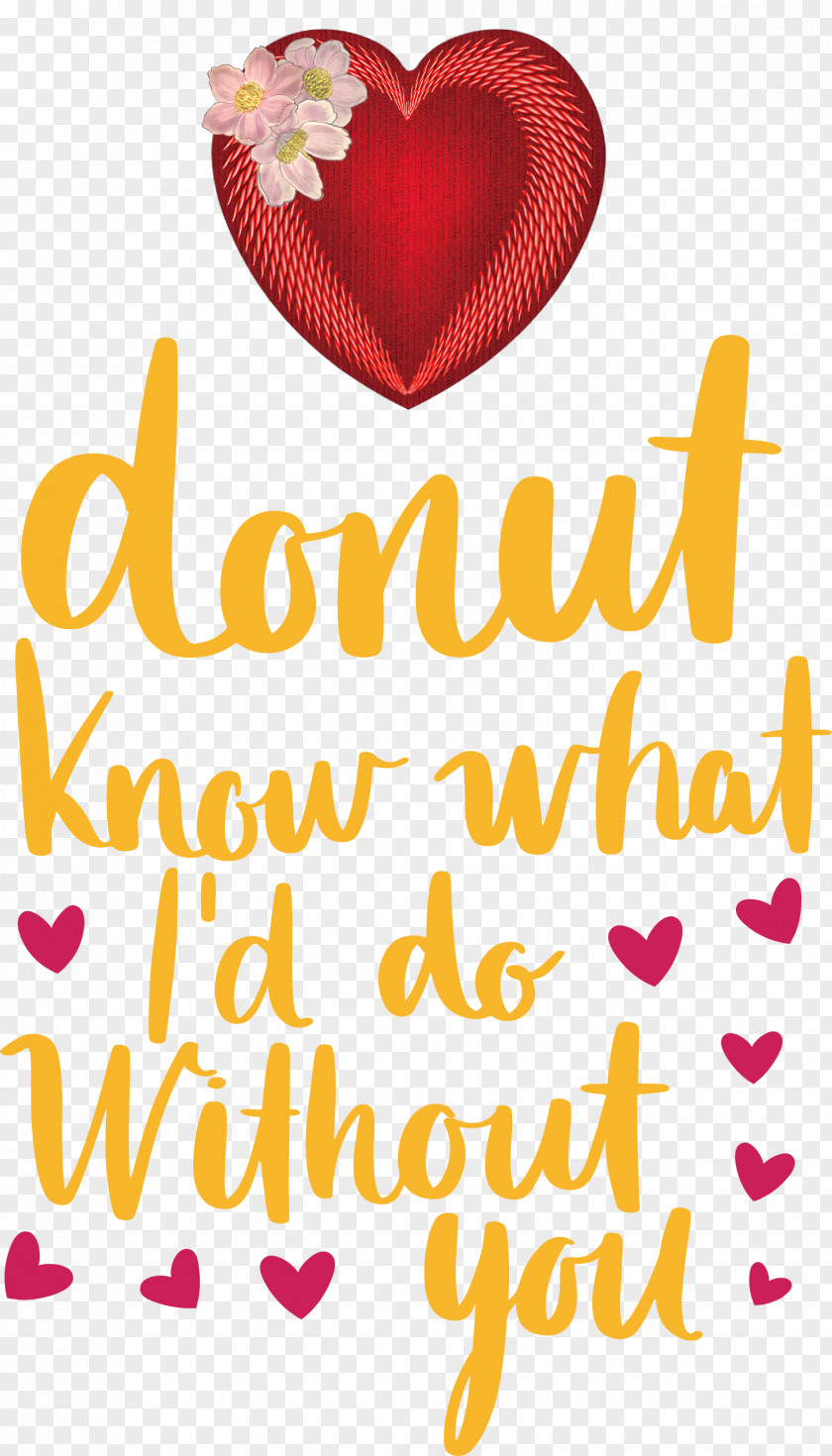 Donut Valentines Day Quote PNG