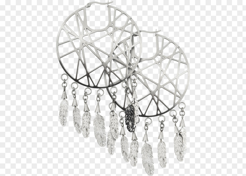 Dreamcatcher Earring Bracelet Jewellery Silver PNG