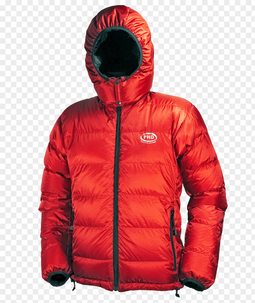 Goose Down Feather Jacket Hood Daunenjacke PNG