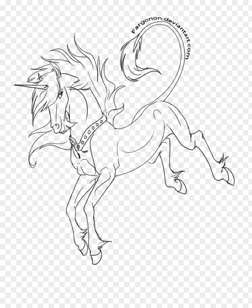 Horse Line Art Pony Drawing PNG