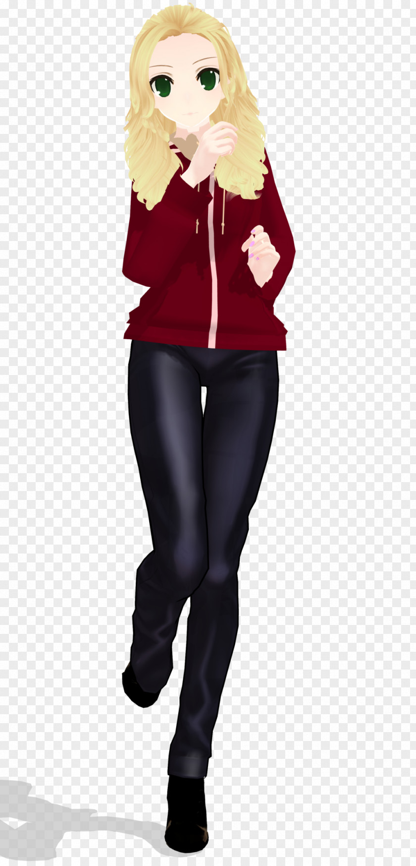 Rose Tyler Sleeve Top Maroon Leggings Character PNG