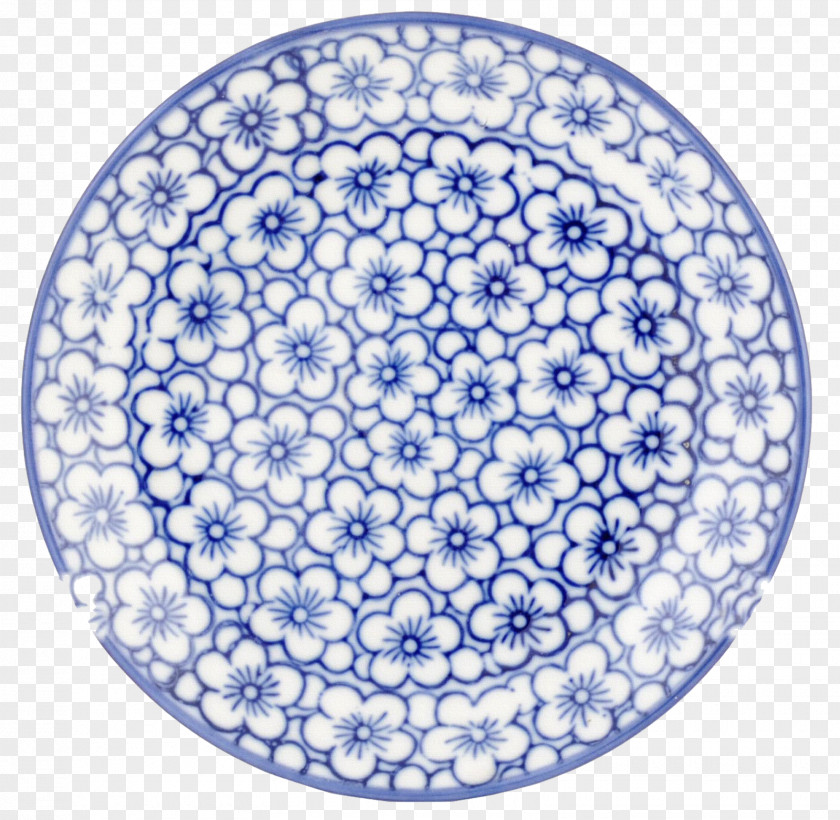Plate Tableware Blue And White Pottery Ceramic PNG