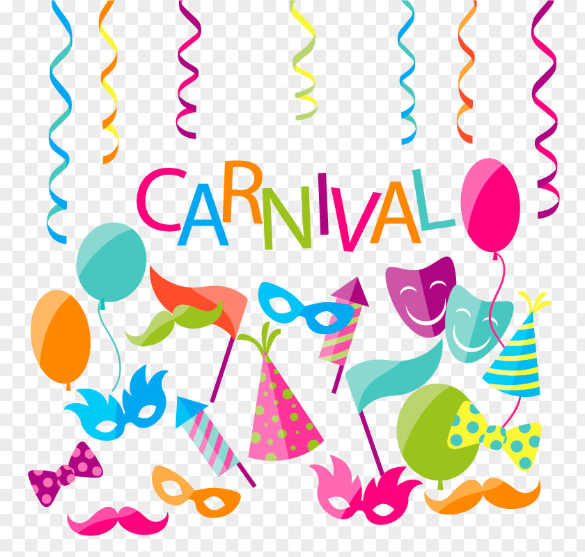 Vector Holiday Ribbon Brazilian Carnival Party Child PNG