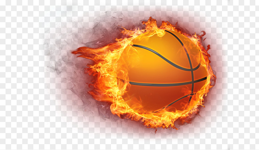 Flame Basketball Fire Icon PNG