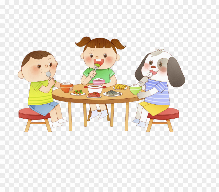 Children Eat Eating Child Food Cartoon PNG