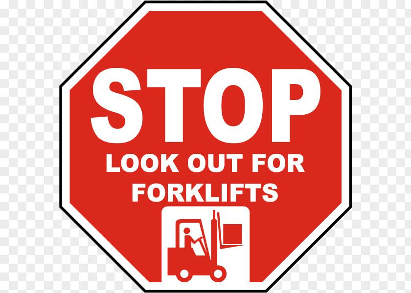 Look Out Traffic Sign Forklift Loading Dock Logo PNG