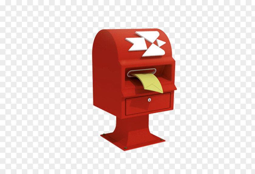 Red Mailbox Post Box Letter Mail PNG