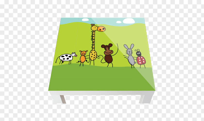 Giraffe Rectangle Birthday Cartoon Network Font PNG