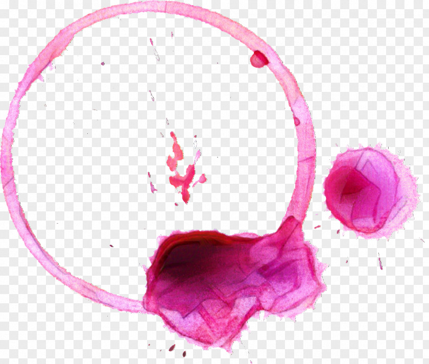 Petal Magenta Wine Glass PNG