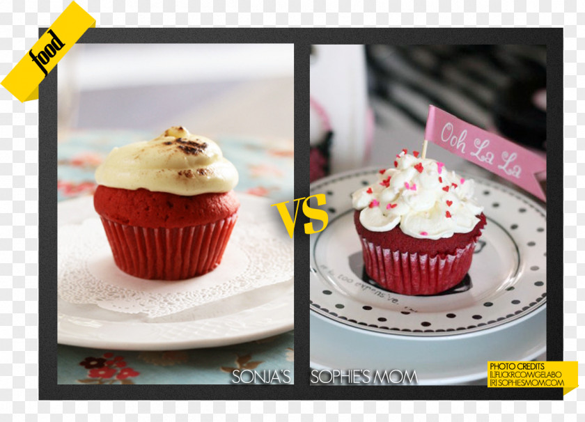 Red Velvet Cupcake Frosting & Icing Cake Cream Muffin PNG
