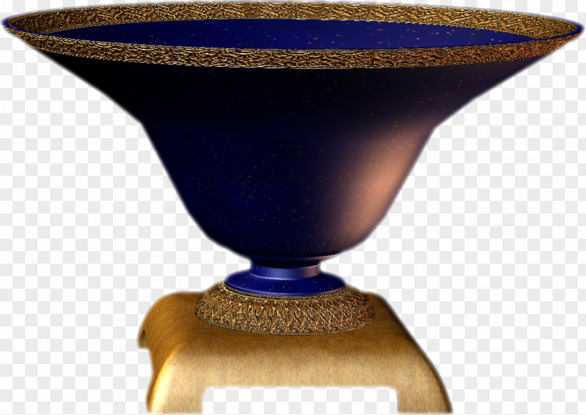 Vase Cobalt Blue Glass Tableware PNG