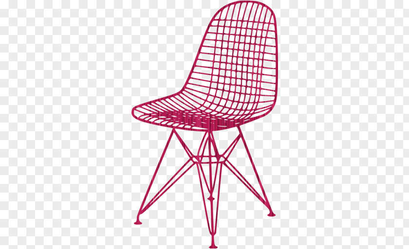 Chair Eames Lounge Wire (DKR1) Charles And Ray Papasan PNG