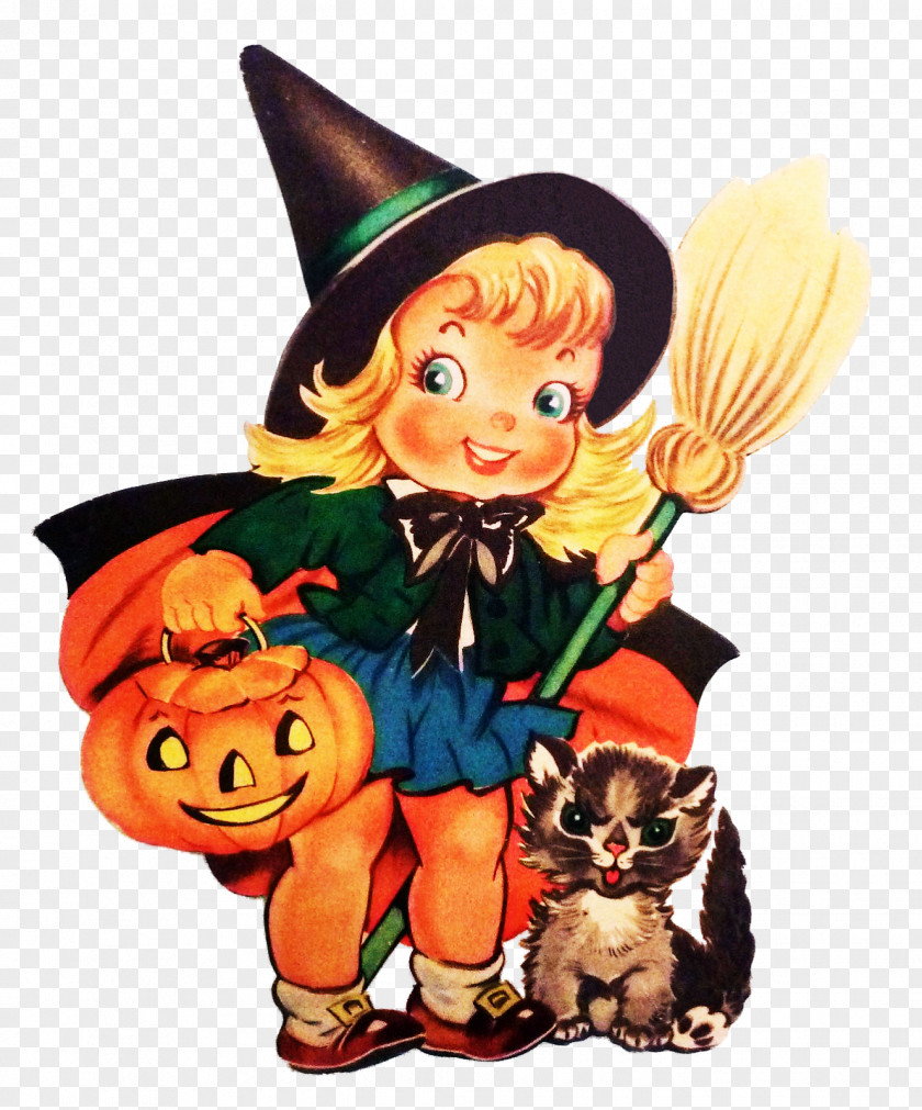 Trick Or Treat Halloween Party Vintage Clothing Holiday Witchcraft PNG