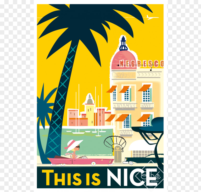 Affiche Tourisme Nice Cannes Poster Graphic Design Graphics PNG