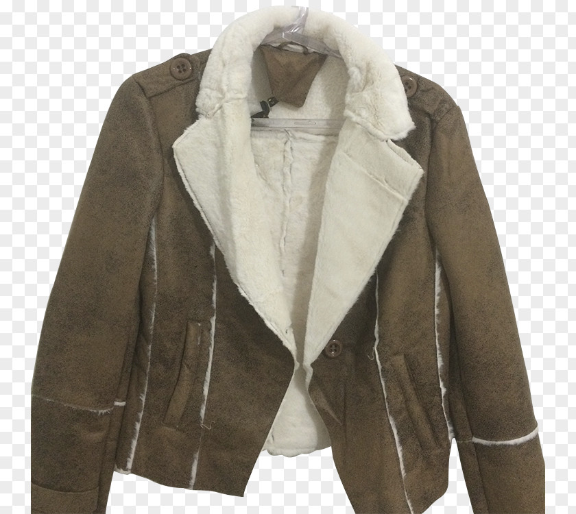 Christian Dior SE Leather Jacket Coat Fur Clothing PNG
