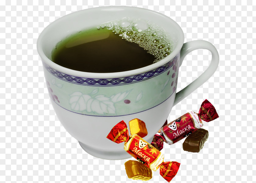 Dark Chocolate Tea Breakfast Candy PNG