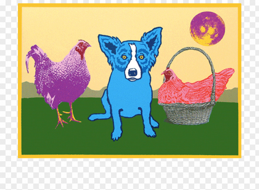 Dog Blue Man Why Is Blue? Painting PNG