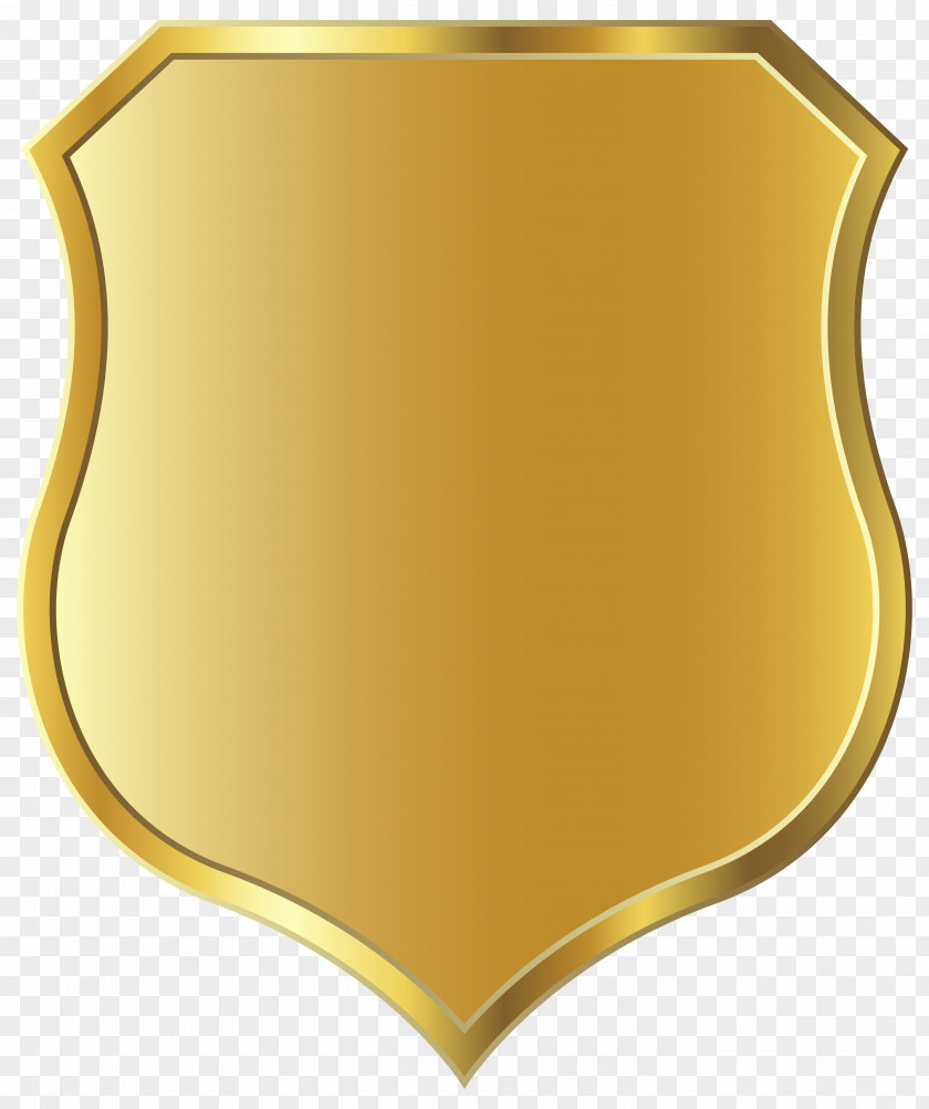 Golden Badge Template Clipart Image Shield Icon PNG