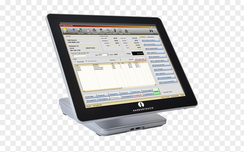 Harbortouch Computer Software Point Of Sale Retail POS Solutions PNG