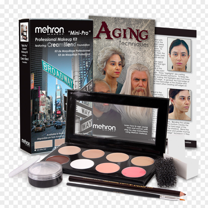 Makeup Kit Cosmetics Make-up Artist Theatrical Face Powder Eye Liner PNG