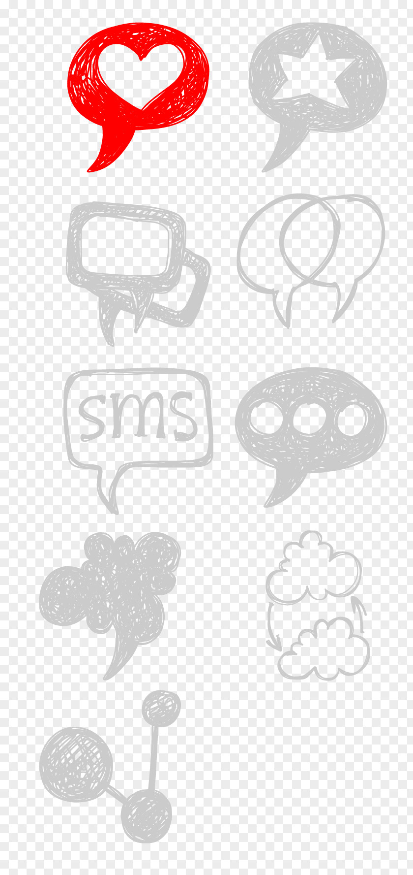 Vector Chat Icon Painted Chalk Download PNG