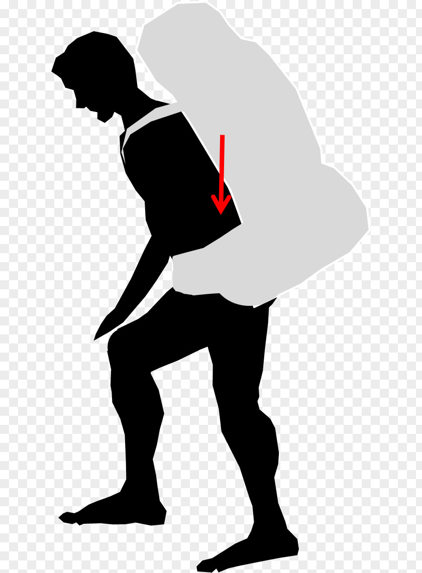 Backpack Shoulder Hip Human Back Weight PNG
