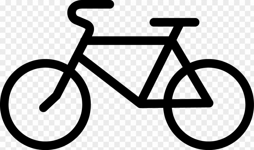 Bicycle Line Art Outline Clip Pictogram Vector Graphics Cycling PNG