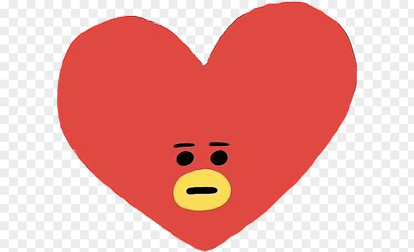 Bts Tata Clip Art Heart Valentine's Day M-095 Smiley PNG