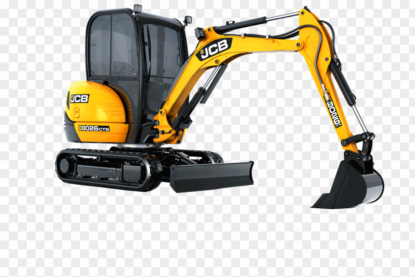 Excavator Compact JCB Heavy Machinery PNG