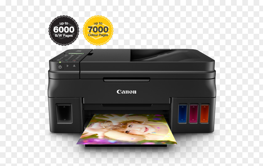 Printer Multi-function Canon Inkjet Printing Continuous Ink System PNG
