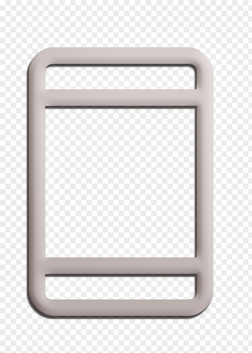 Metal Rectangle App Icon Essential Smartphone PNG