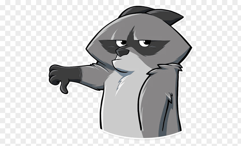 Raccoon Whiskers Sticker Telegram Clip Art PNG