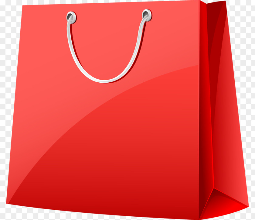 Red Shopping Bags Paper Bag Brand PNG