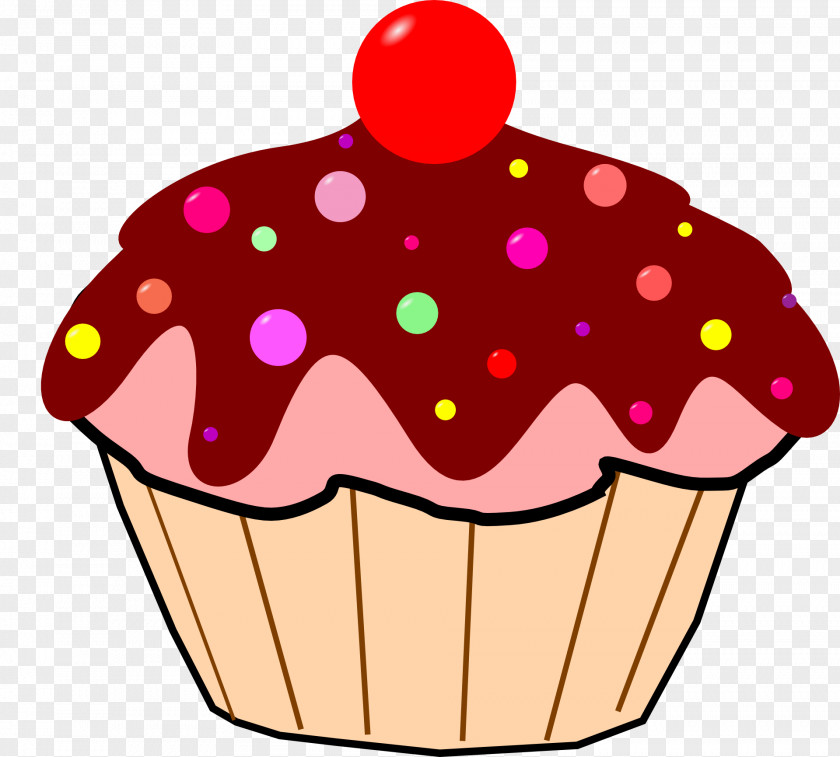 Cherry Chocolate Cake Cupcake Birthday Icing Clip Art PNG