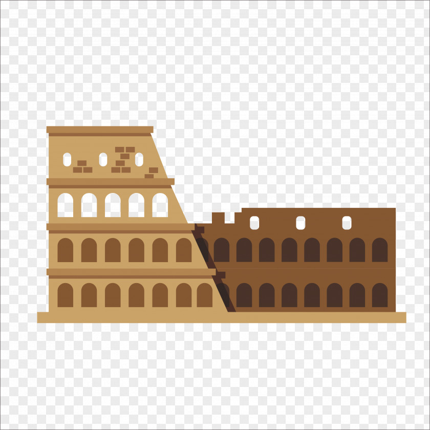 Flat Roman Battlefield Colosseum PNG